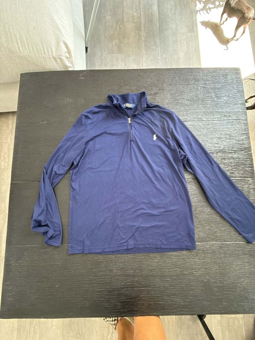 Polo Golf Ralph Lauren Blue 1/4 Zip Pullover Shirt Size L